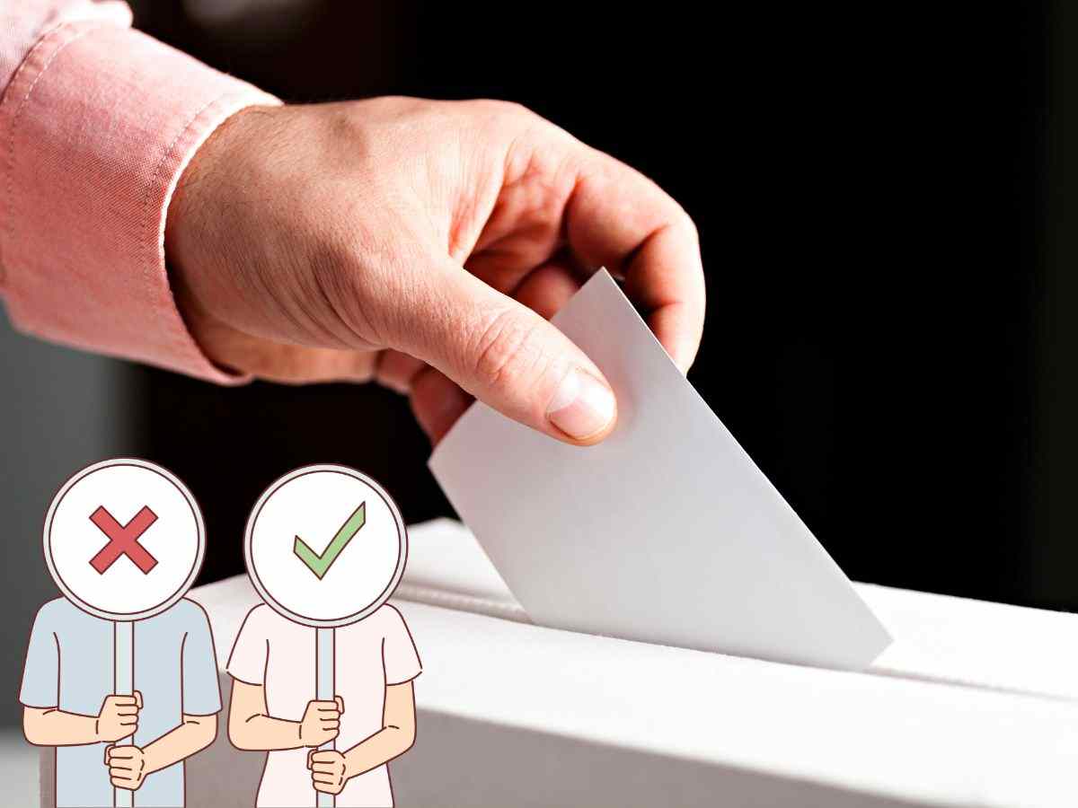 persona che vota alle elezioni