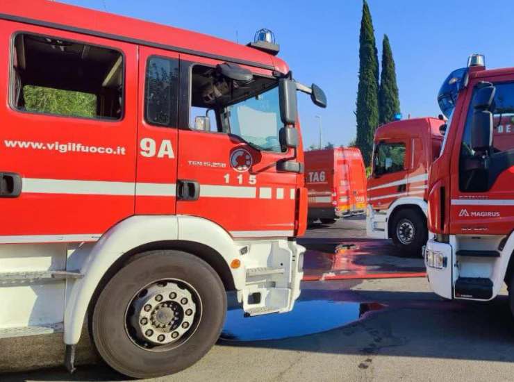 Il camion dei vigili del fuoco