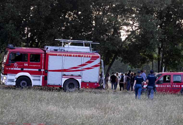 Le forze dell'ordine a Villa Pamphili