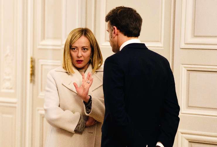 Meloni e macron
